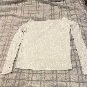 Athleta Light Gray Long Sleeve Tee